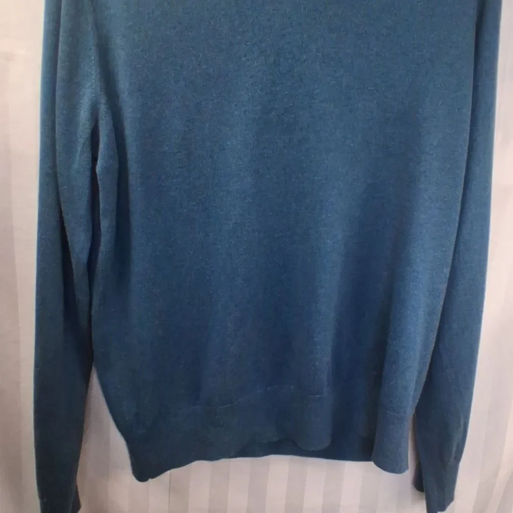 Silk Blend Banana Republic Men's V-neck Sweater Size L Academia